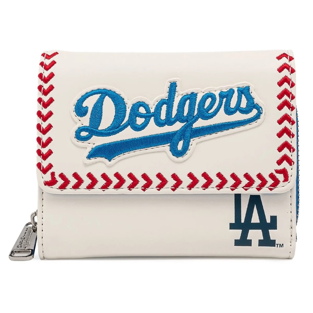 Loungefly White and Red Dodgers Wallet